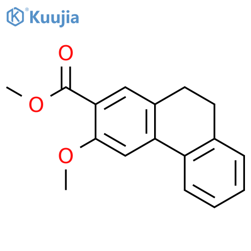 2-Phenanthrenecarboxylic acid, 9,10-dihydro-3-methoxy-, methyl ester structure