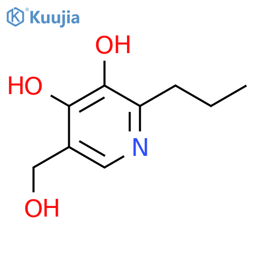 3,4-PYRIDINEDIOL, 5-(HYDROXYMETHYL)-2-PROPYL- structure