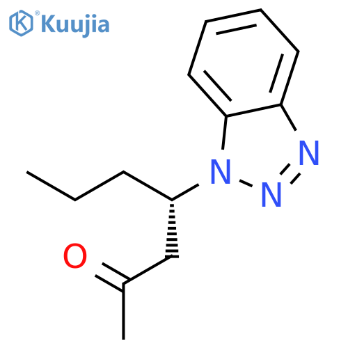 2-HEPTANONE, 4-(1H-BENZOTRIAZOL-1-YL)-, (4S)- structure