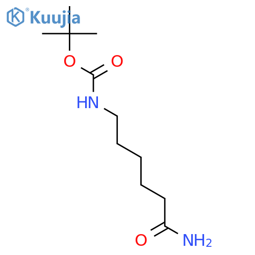tert-Butyl (6-amino-6-oxohexyl)carbamate structure