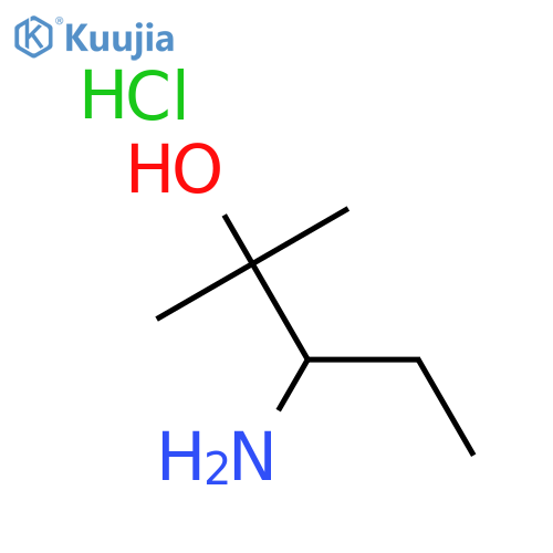 3-Amino-2-methylpentan-2-ol hydrochloride structure
