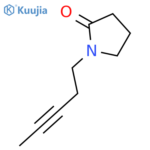 2-Pyrrolidinone, 1-(3-pentynyl)- structure