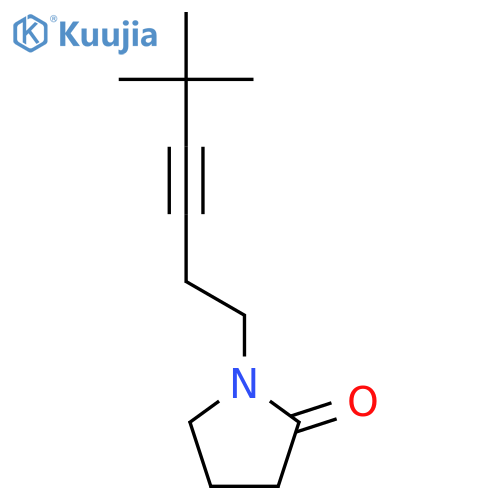 2-Pyrrolidinone, 1-(5,5-dimethyl-3-hexynyl)- structure