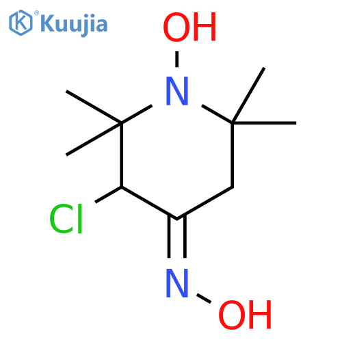 1-Piperidinyloxy, 3-chloro-4-(hydroxyimino)-2,2,6,6-tetramethyl- structure