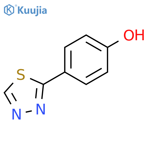 4-(1,3,4-thiadiazol-2-yl)phenol structure