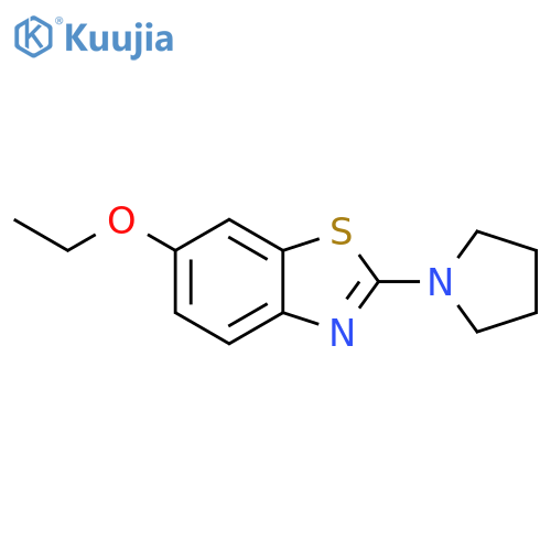 6-ethoxy-2-(pyrrolidin-1-yl)-1,3-benzothiazole structure