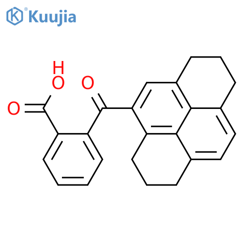 2-(1,2,3,6,7,8-Hexahydro-4-pyrenyl)carbonylbenzoic Acid structure