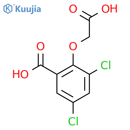 2-(carboxymethoxy)-3,5-dichlorobenzoic acid structure