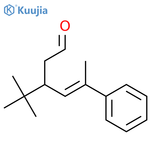 4-HEXENAL, 3-(1,1-DIMETHYLETHYL)-5-PHENYL-, (4E)- structure