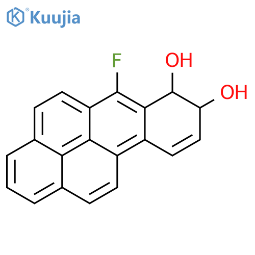 (7R,8R)-6-fluoro-7,8-dihydrobenzo[pqr]tetraphene-7,8-diol structure