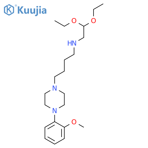 1-PIPERAZINEBUTANAMINE, N-(2,2-DIETHOXYETHYL)-4-(2-METHOXYPHENYL)- structure