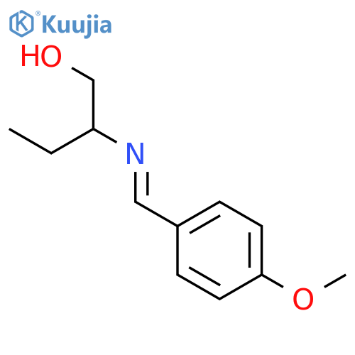 1-Butanol, 2-[[(4-methoxyphenyl)methylene]amino]- structure