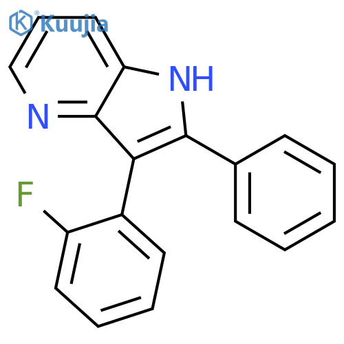1H-Pyrrolo[3,2-b]pyridine, 3-(2-fluorophenyl)-2-phenyl- structure