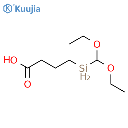 Butanoic acid,4-(diethoxymethylsilyl)- structure