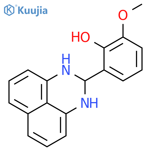 PHENOL, 2-(2,3-DIHYDRO-1H-PERIMIDIN-2-YL)-6-METHOXY- structure