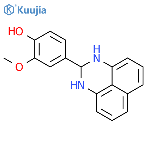 4-(2,3-dihydro-1H-perimidin-2-yl)-2-methoxyphenol structure
