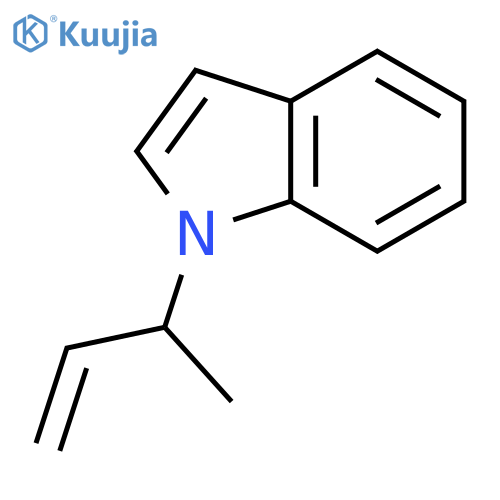 1H-Indole, 1-(1-methyl-2-propenyl)- structure