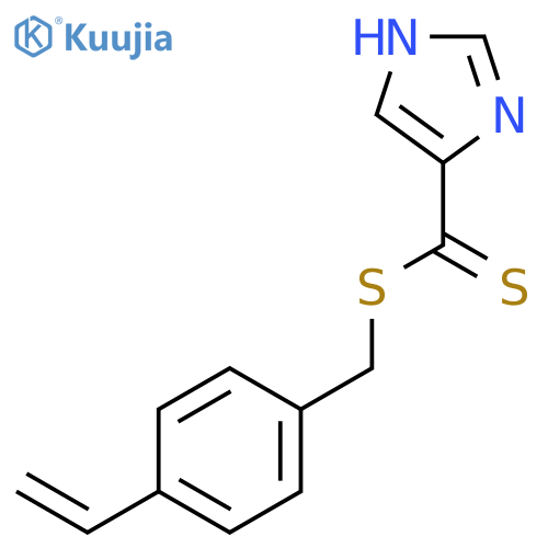 1H-Imidazole-4-carbodithioic acid, (4-ethenylphenyl)methyl ester structure