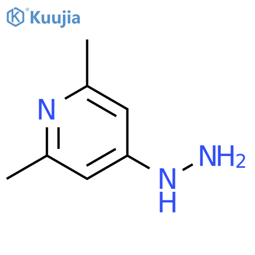 4-hydrazinyl-2,6-dimethylpyridine structure
