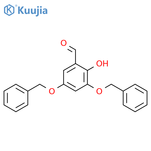 Benzaldehyde, 2-hydroxy-3,5-bis(phenylmethoxy)- structure