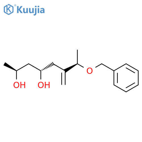 2,4-OCTANEDIOL, 6-METHYLENE-7-(PHENYLMETHOXY)-, (2S,4S,7R)- structure