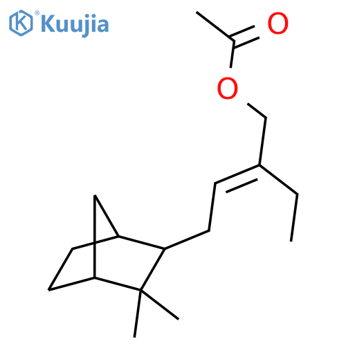 2-Buten-1-ol,4-(3,3-dimethylbicyclo[2.2.1]hept-2-yl)-2-ethyl-, 1-acetate structure