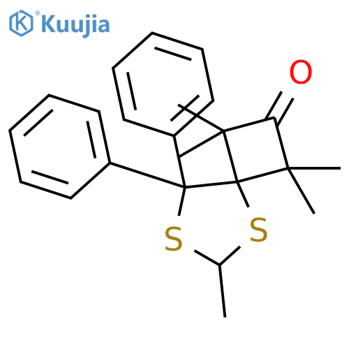 5,7-DITHIASPIRO[3.4]OCTAN-2-ONE, 1,1,3,3,6-PENTAMETHYL-8,8-DIPHENYL- structure