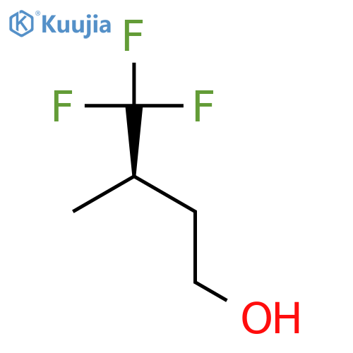 1-Butanol, 4,4,4-trifluoro-3-methyl-, (R)- structure