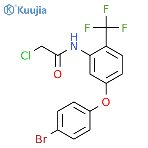 N-5-(4-bromophenoxy)-2-(trifluoromethyl)phenyl-2-chloroacetamide structure
