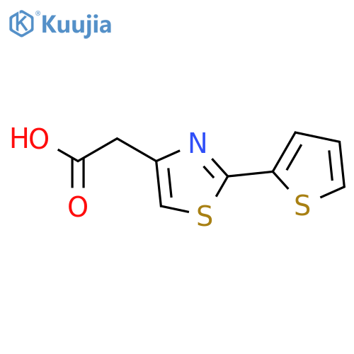 2-(2-thienyl)-1,3-thiazol-4-ylacetic Acid structure