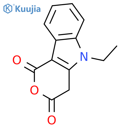 5-Ethyl-4,5-dihydropyrano[4,3-b]indole-1,3-dione structure