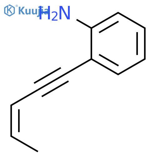 BENZENAMINE, 2-(3Z)-3-PENTEN-1-YNYL- structure