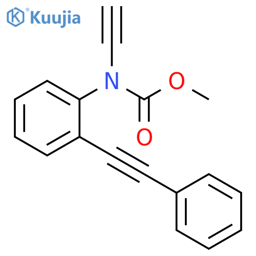 CARBAMIC ACID, ETHYNYL[2-(PHENYLETHYNYL)PHENYL]-, METHYL ESTER structure