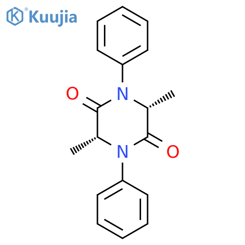 2,5-PIPERAZINEDIONE, 3,6-DIMETHYL-1,4-DIPHENYL-, CIS- structure