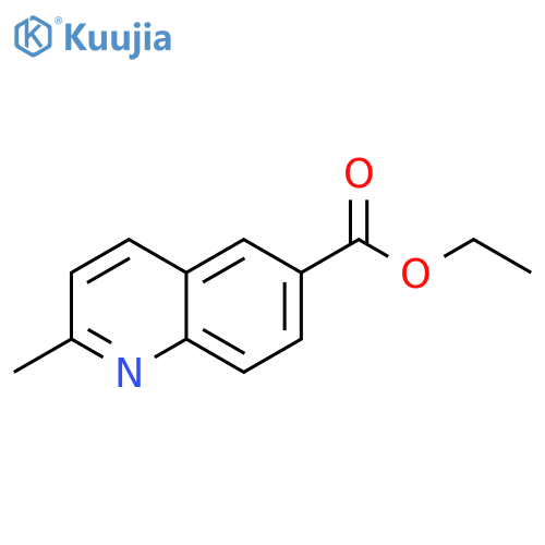 Ethyl 2-methylquinoline-6-carboxylate structure
