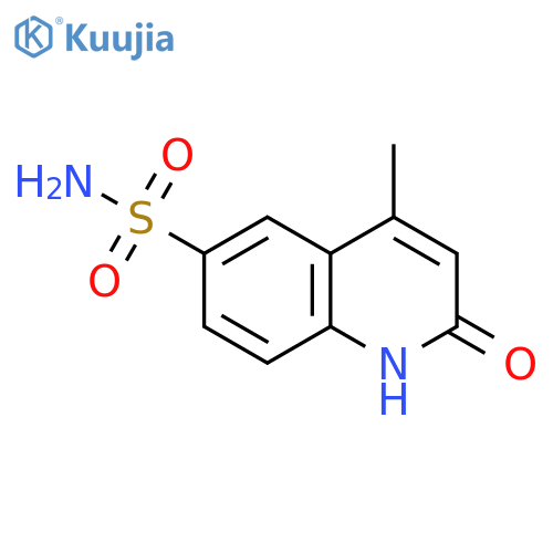 4-methyl-2-oxo-1,2-dihydroquinoline-6-sulfonamide structure