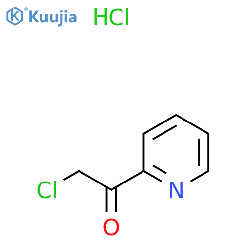 2-chloro-1-(pyridin-2-yl)ethan-1-one hydrochloride structure