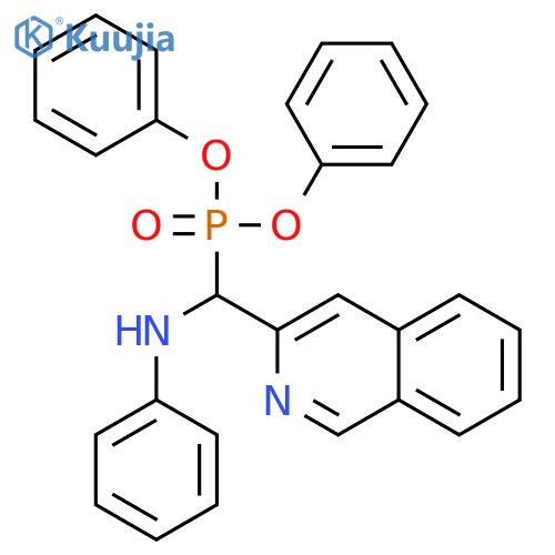 PHOSPHONIC ACID, [3-ISOQUINOLINYL(PHENYLAMINO)METHYL]-, DIPHENYL ESTER structure