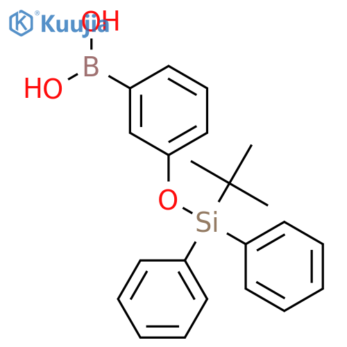 (3-((tert-Butyldiphenylsilyl)oxy)phenyl)boronic acid structure