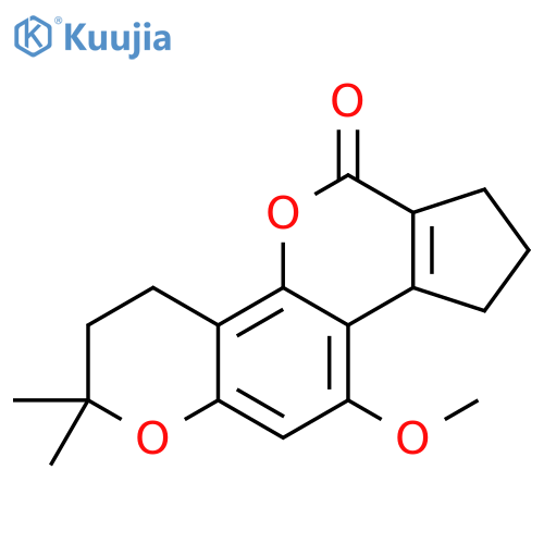 9-methoxy-5,5-dimethyl-6,17-dioxatetracyclo8.7.0.0^{2,7}.0^{11,15}heptadeca-1,7,9,11(15)-tetraen-16-one structure