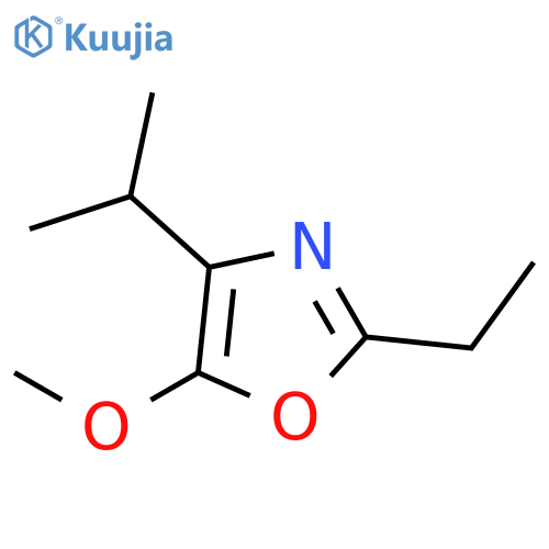 OXAZOLE, 2-ETHYL-5-METHOXY-4-(1-METHYLETHYL)- structure