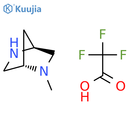 2,5-DIAZABICYCLO[2.2.1]HEPTANE, 2-METHYL-, (1S,4S)-, TRIFLUOROACETATE structure