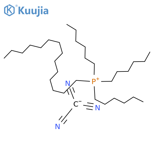 TRIHEXYLTETRADECYLPHOSPHONIUM TRICYANOMETHANIDE structure