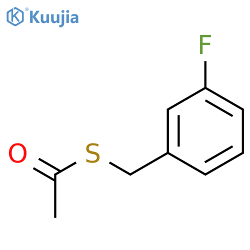 Ethanethioic acid, S-[(3-fluorophenyl)methyl] ester structure
