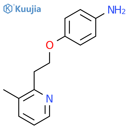 4-(2-(3-Methylpyridin-2-yl)ethoxy)aniline structure