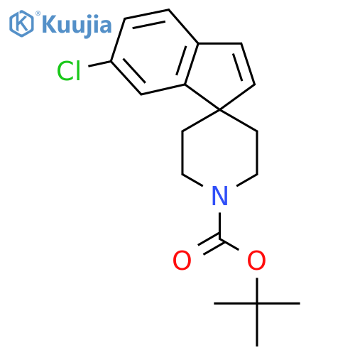 Spiro[1H-indene-1,4'-piperidine]-1'-carboxylic acid, 6-chloro-,1,1-dimethylethyl ester structure