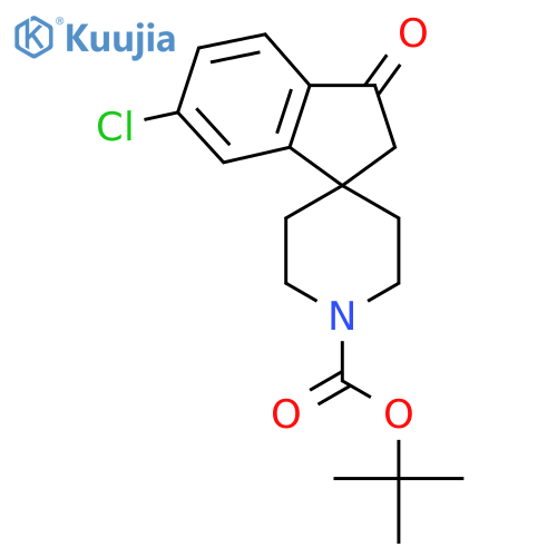 Tert-butyl 6-chloro-3-oxo-2,3-dihydrospiro[indene-1,4'-piperidine]-1'-carboxylate structure