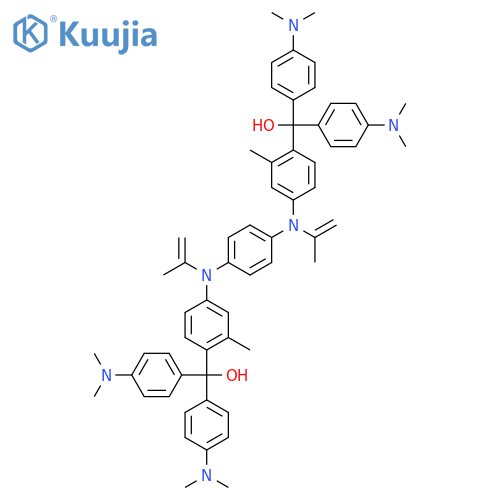[4-[4-[4-[Bis[4-(dimethylamino)phenyl]-hydroxymethyl]-3-methyl-N-prop-1-en-2-ylanilino]-N-prop-1-en-2-ylanilino]-2-methylphenyl]-bis[4-(dimethylamino)phenyl]methanol structure