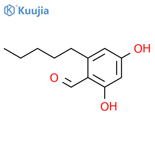2,4-Dihydroxy-6-pentylbenzaldehyde (>80%) structure
