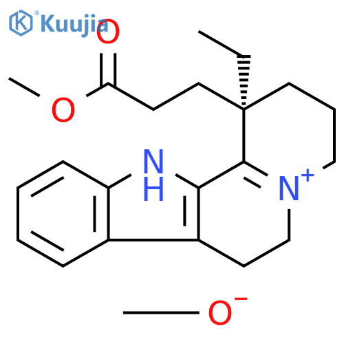 1H-Indolo[2,3-a]quinolizin-5-ium, 1-ethyl-2,3,4,6,7,12-hexahydro-1-(3-methoxy-3-oxopropyl)-, (R)-, methoxide (9CI) structure